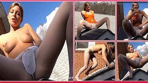 Niki Lee Young Masturbating In White Pantyhose On The Roof Wmv