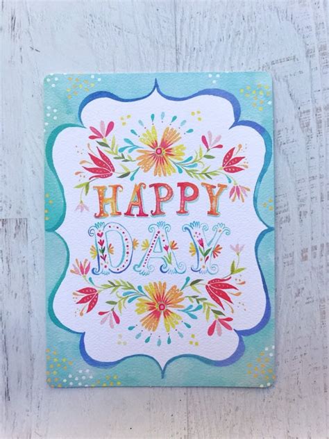 happy day greeting card etsy
