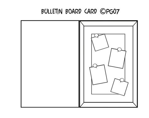 bulletin board card template card templates paper cards
