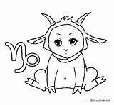 Capricorn Coloring Pages Coloringcrew Nena Colored Colorear Horoscope Getcolorings Book sketch template