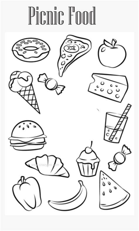 ideas  coloring picnic coloring worksheet