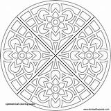 Coloring Pages Mandala Waffle Symmetrical Illusion Optical Simple Printable Flower Color Donteatthepaste Transparent Mandalas Print Getcolorings Colouring Illusions Library Drawing sketch template