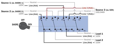rotary switch schematic  wiring