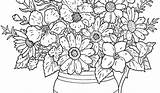 Coloring Pages Adults Flower Flowers Adult Printable Sheets Colouring Teens Advanced Print Clipart Clip Kids Library Difficult Popular Collection sketch template