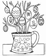 Easter Coloring Pages Color Egg sketch template