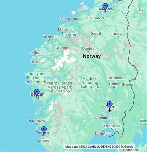 norway google  maps