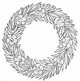 Coloring Christmas Pages Wreaths Wreath Kidprintables Colouring Wreath3 Gif Color Drawing Return Main sketch template