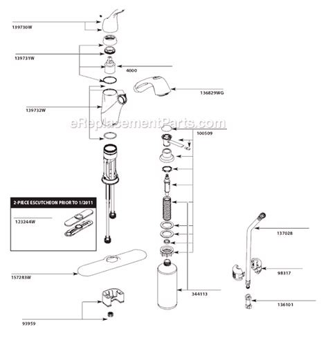 moen renzo kitchen faucet parts diagram home alqu