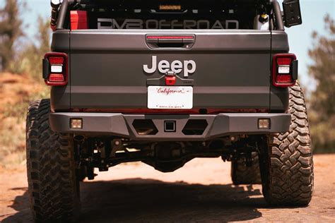 dv offroad rbgl  ultra slim high clearance rear bumper    jeep gladiator jt quadratec