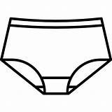 Underwear Panties Underpants Knickers Clipart Icon Template Coloring Pages Femenine Fashion Sketch Clipartmag Size sketch template