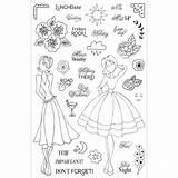 Julie Nutting Prima Stamps Planner Musts Calendar Pri Cs Mixed Doll Number Part sketch template