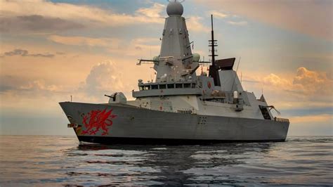 royal navy type  destroyer hms dragon plymouth