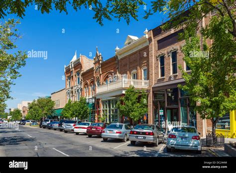 center street  downtown provo utah usa stock photo alamy