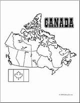Canada Map Colouring Coloring Getcolorings Clip Color sketch template