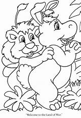 Wuzzles Coloring Pages Kids Animals Cute sketch template