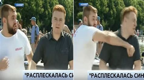 Watch Russian News Anchor Gets Punched In The Face On