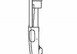 Coloring4free Gun Coloring Pages Shotgun sketch template