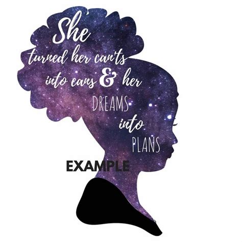 African Woman Silhouette Svg Clip Art Afro Puff Natural Curly Etsy