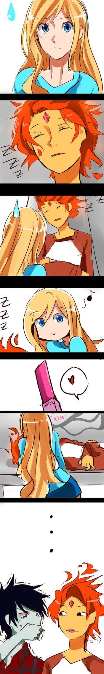 flame prince x fionna lips strip comic by animeandcartoonfan on deviantart adventure time