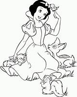 Blanche Neige Nains Colorier sketch template