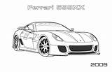 Ferrari Coloring Pages Car Sports Cars Gt Tuning Printable Drawing Drawings Comments sketch template