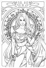 Death Coloring Lady Line Edition Regal Jewel Deviantart Pages Drawings Designlooter Adult 04kb Colouring Outline sketch template
