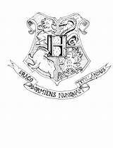 Hogwarts Crest Potter Harry Coloring Pages Wallpaper Lineart Ravenclaw Slytherin Gryffindor Template Sketch Drawing Printable Deviantart Logo Wallpapersafari Getcolorings Color sketch template