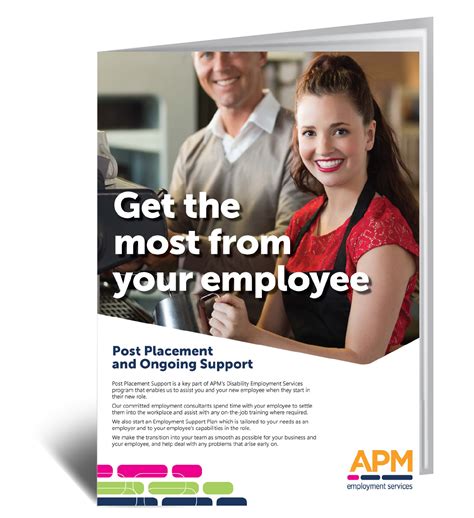 post placement support service for employers apm