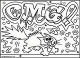 Coloring Graffiti Pages Cool Printable Name Popular sketch template