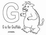 Gruffalo Coloring Pages Colouring Popular sketch template