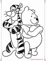 Pooh Tigger Coloring Pages Bear Pdf sketch template