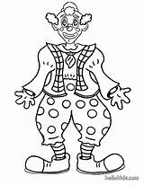Clown Coloring Pages Printable Circus Face Print Clowns Creepy Kids Scary Colouring Happy Adult sketch template