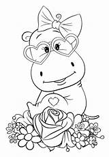Hippo Cuties Bonton раскраски Bontontv Jovi Slatkice Bojanke все категории из Mykinglist sketch template