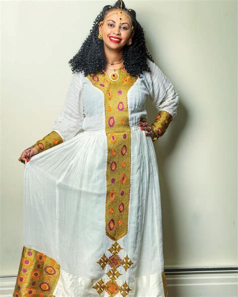 Habesha Dress Habesha Kemis Ethiopian Traditional Dress 💚