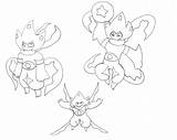 Jirachi Deoxys Attack sketch template