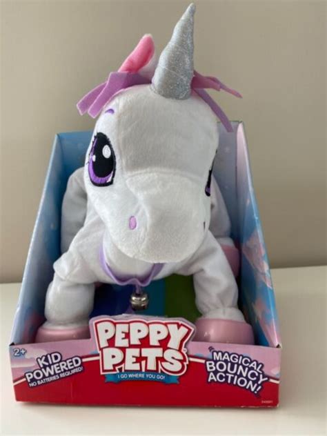 peppy pets magical bouncy action unicorn day ship  sale  ebay