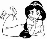 Coloring Jasmine Princess Pages Disney Printable Jafar Colouring Aladdin Clipart Drawing Kids Print Girls Color Toddlers Da Getcolorings Getdrawings Pic sketch template