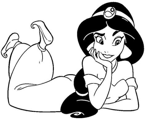 disney princess coloring pages jasmine   disney