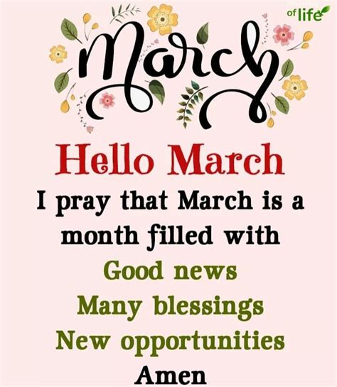 pray march   month filled  good news  blessings   opportunities pictures