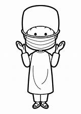 Surgeon Coloring Printable Pages Large sketch template