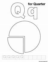 Quarter Coloring Pages Alphabet Letter Printable Kids Handwriting Practice Worksheets Quiet Color Queen Worksheeto sketch template