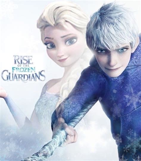 queen and guardian jack frost jack and elsa jack frost jelsa