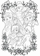 Coloring Tinkerbell Pages Friends Christmas Bell Tinker Getcolorings Getdrawings Colorings sketch template