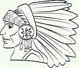 Apache Chief sketch template