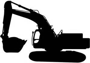 digger silhouette  vector silhouettes