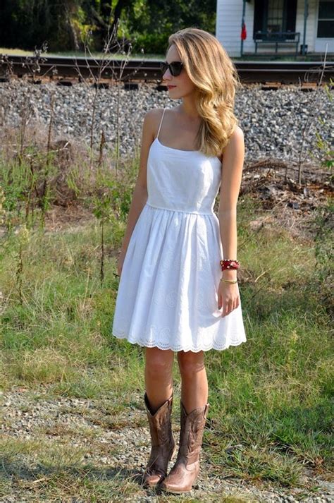 Country Girl Sundresses White