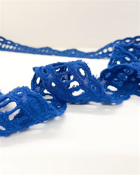 blue lace trimmings fc fabric studio
