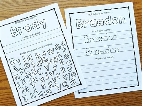 editable names unit  helping kindergarten students learn  names