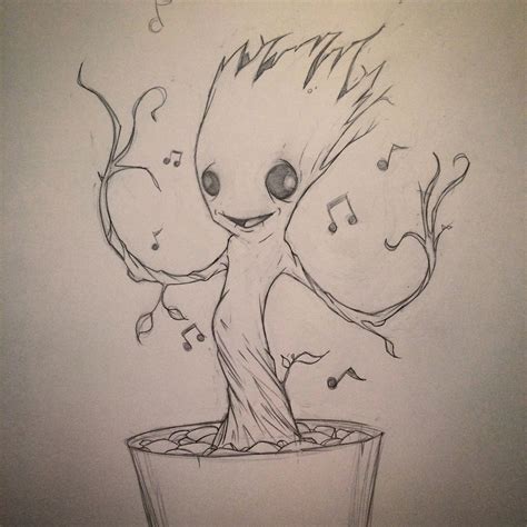 baby groot drawing google search baby groot drawing sketches drawings