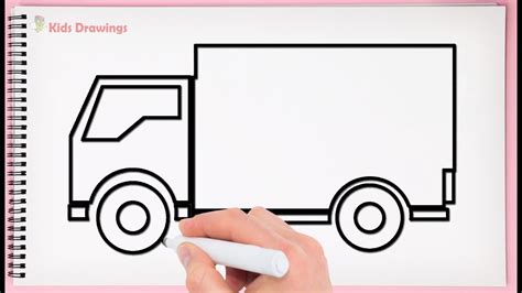 draw  delivery truck easy learn drawing step  step  draw
